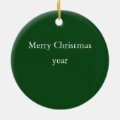 森林はあなたとクリスマスのオーナメントです セラミックオーナメント (裏面)