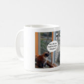森林はネコ科のマグに会います コーヒーマグカップ (正面左)