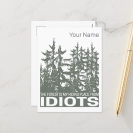 森林は私の馬鹿な連中から逃げる隠れ場所だ シーズンポストカード