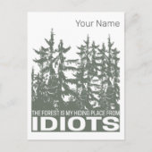 森林は私の馬鹿な連中から逃げる隠れ場所だ シーズンポストカード (正面)
