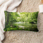 森林への深い ランバークッション (ブランケット)