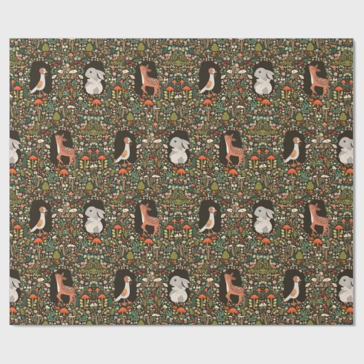 森林を魅了した森林地帯 ラッピングペーパー (フラット)