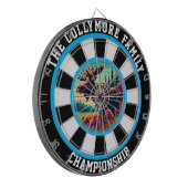 森林アートの中でブルズアイ・ムース» ダーツボード (正面左)