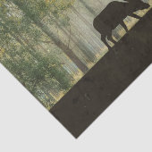 森林イラストレーションのアメリカヘラジカ 薄葉紙 (詳細)