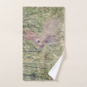 森林ウサギ動物 バスタオルセット (ハンドタオル)