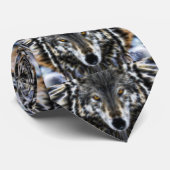 森林オオカミの感動的なポートレート ネクタイ (ロール)