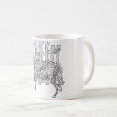 森林オオカミ コーヒーマグカップ (正面右)