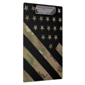 森林カムフラージュIの黒い旗 クリップボード (右)