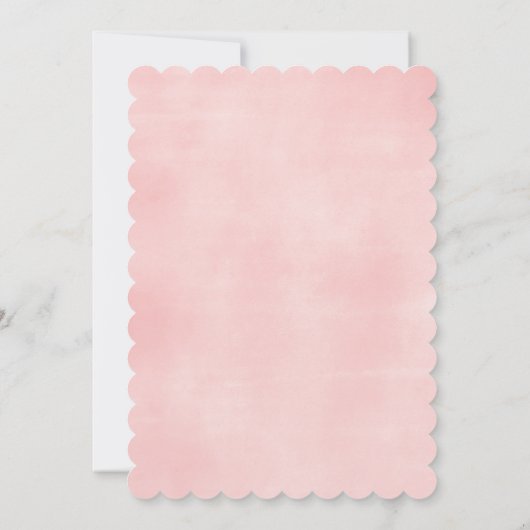 森林カラフルの赤ん坊が鹿を撒く 招待状 (裏面)