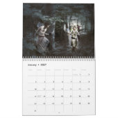 森林カレンダーの妖精の国 カレンダー (1月 2027)