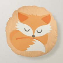 森林キツネのオレンジ子供の枕