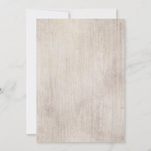 森林キツネの素朴なベビーシャワー招待状 招待状 (裏面)