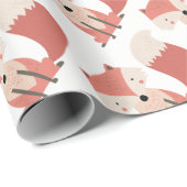 森林キツネパターン ラッピングペーパー (ロールコーナー)