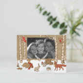 森林クリスマスの写真の郵便はがき シーズンポストカード (スタンド正面)