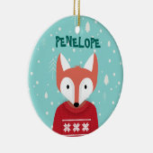 森林クリスマス セラミックオーナメント (右)