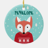 森林クリスマス セラミックオーナメント (裏面)