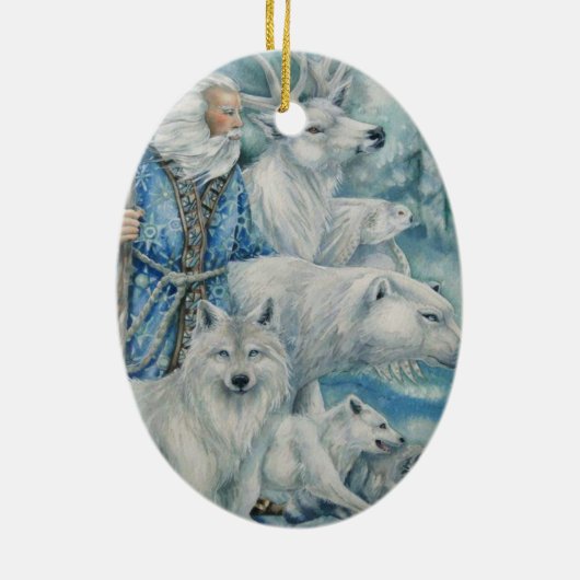 森林クリスマス セラミックオーナメント (裏面)