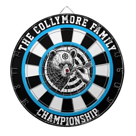 森林グリズリークロスヘアアート ダーツボード (正面)