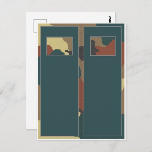 森林グリーンのカモフラージュブックマークポストカード ポストカード (正面/裏面)