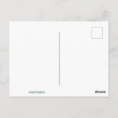 森林グリーンのカモフラージュブックマークポストカード ポストカード (裏面)