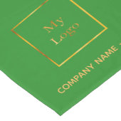 森林グリーンサロンビジネスロゴ ショートテーブルランナー (コーナー)