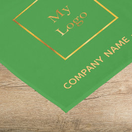 森林グリーンサロンビジネスロゴ ショートテーブルランナー