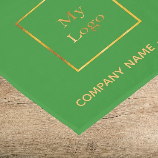 森林グリーンサロンビジネスロゴ ショートテーブルランナー