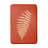 森林シダ2のマンダリンオレンジ バスマット (正面縦)