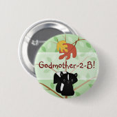 森林スカンクボタン 缶バッジ (正面&裏面)