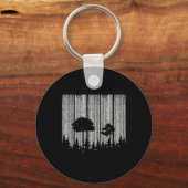 森林ストライプ環境保護林 キーホルダー (正面)