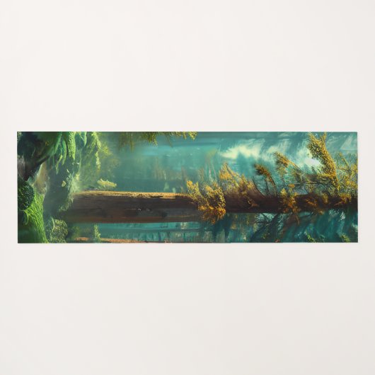 森林ツリーの強さ接地自然瞑想 ヨガマット (裏面(横))