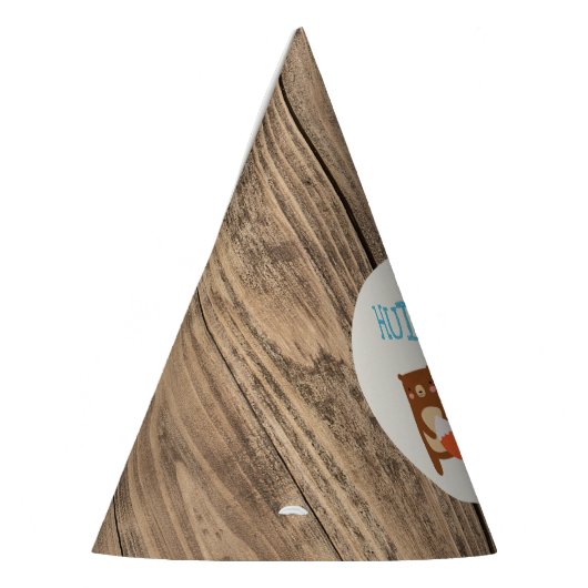 森林テーマのペーパー誕生会の帽子 パーティーハット (左)