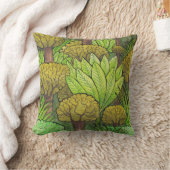 森林デザイン クッション (ブランケット)