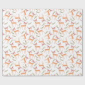 森林トナカイの幸せな休日 ラッピングペーパー (フラット)