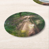 森林トレイル ラウンドペーパーコースター (アングル)