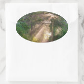 森林トレイル 楕円形シール (バッグ)