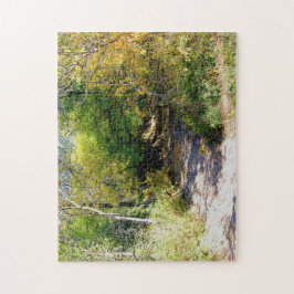 森林トンネルの秋のツリー表示のジグソーパズル ジグソーパズル