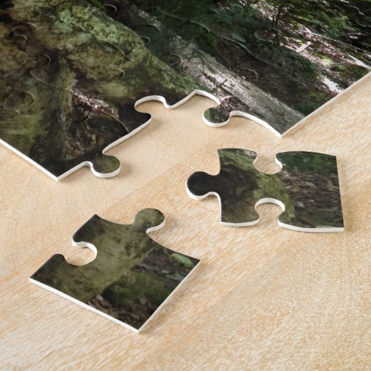 森林ハイキングトレイル撮影ジグソーパズル ジグソーパズル (側面)