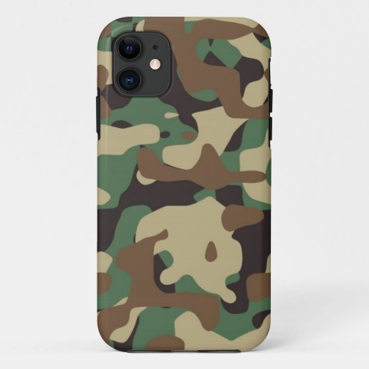 森林パターン迷彩柄のiPhone 5/5Sカバー Case-Mate iPhoneケース (裏面)