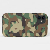 森林パターン迷彩柄のiPhone 5/5Sカバー Case-Mate iPhoneケース (裏面(横))