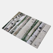 森林パターン- 《植物》アスペンの木 ドアマット (アングル)
