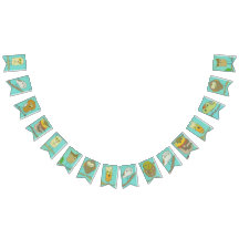 森林パーティーの旗のフクロウ