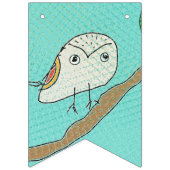 森林パーティーの旗のフクロウ バンティングフラッグ (第2の旗)