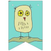 森林パーティーの旗のフクロウ バンティングフラッグ (第1の旗)