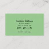 森林プロフェッショナルツリーのトリミングのサービス 名刺 (裏面)