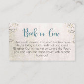 森林ベビーシャワーのおむつのラッフルカード エンクロージャーカード (正面)