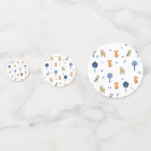 森林ベビーシャワーのテーブルの紙吹雪 コンフェッティ (正面)