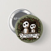 森林ボタン! 缶バッジ (正面&裏面)