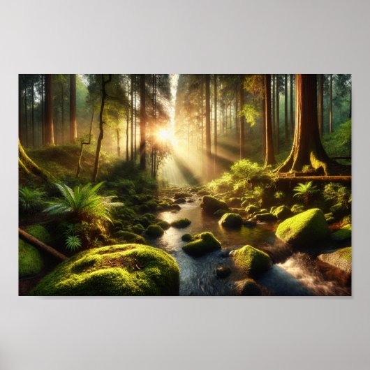 森林ポスター ポスター (正面)