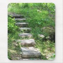 森林マウスパッドの階段